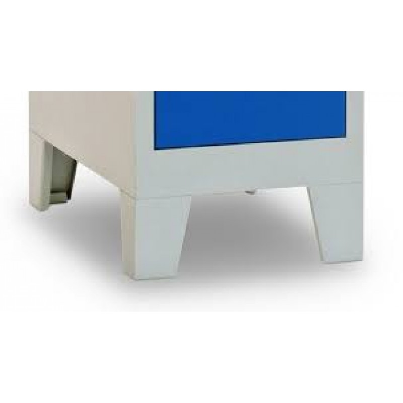 Paire de pieds en métal pour vestiaire