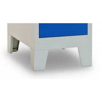 Paire de pieds en métal pour vestiaire