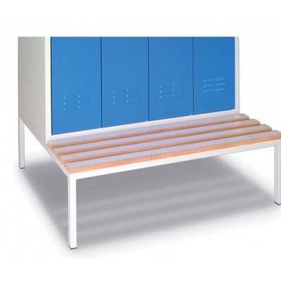 Socle-banc pour vestiaire 2 cases réf 