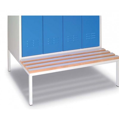 Socle-banc pour vestiaire 3 cases