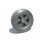 Roue caoutchouc noir diamètre 200 jante polypropylène alésage 20