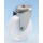 Roulette inox à trou diam 75 pivotante polyamide