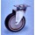 Roulette platine pivotante diam 75 caout gris diam 