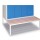 Socle-banc pour vestiaire 2 cases