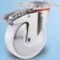 Roulette standard platine zinguée pivotante diam 125 polypropylène